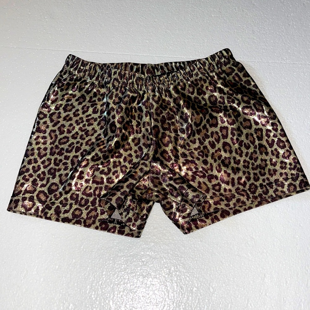 Gem Gear Leopard Cheerleading Shorts